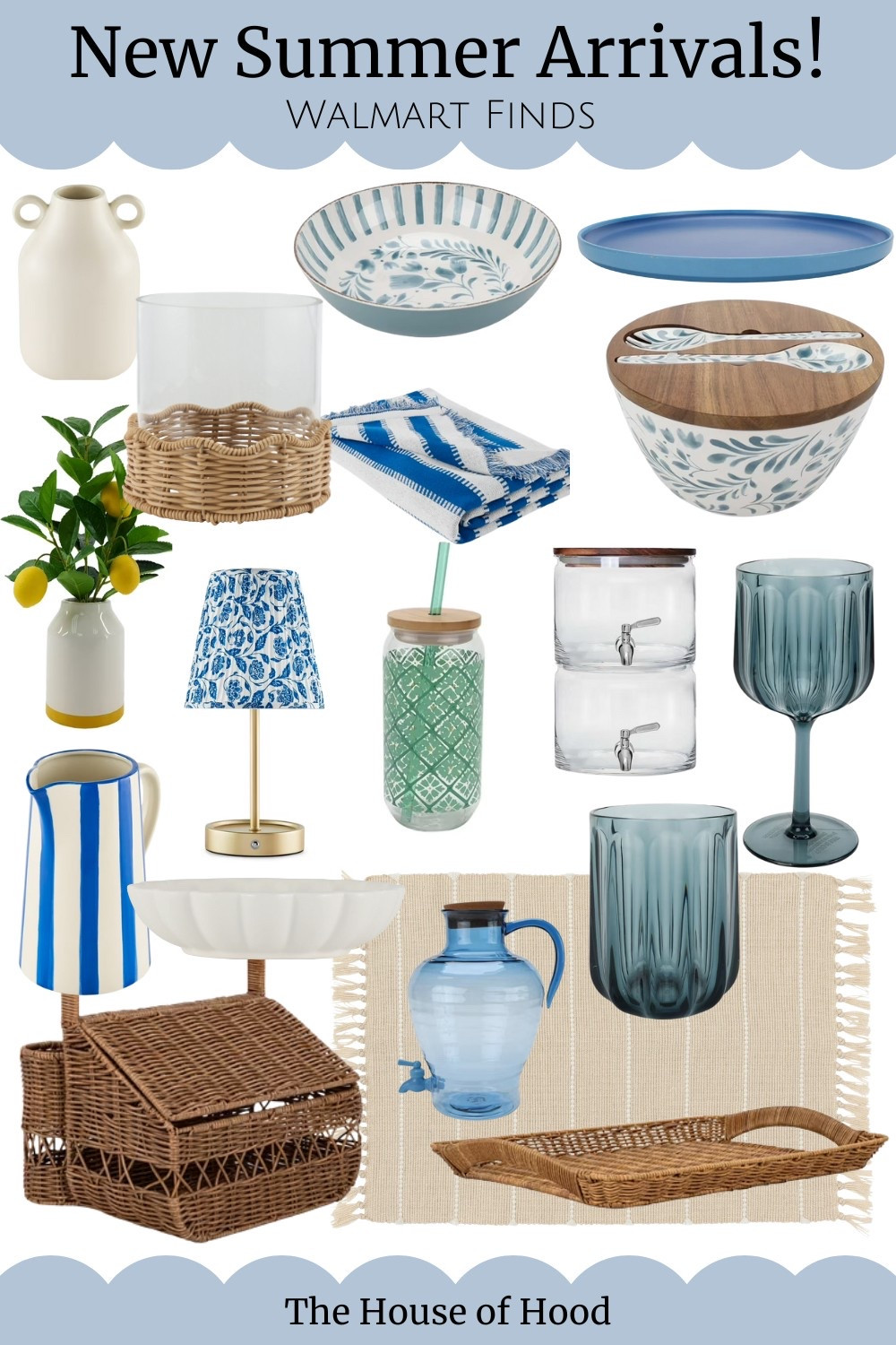 Brand new summer home decor, kitchen and dining arrivals from Walmart! Loving the blues and rattans. 

#LTKStyleTip #LTKHome #LTKSeasonal