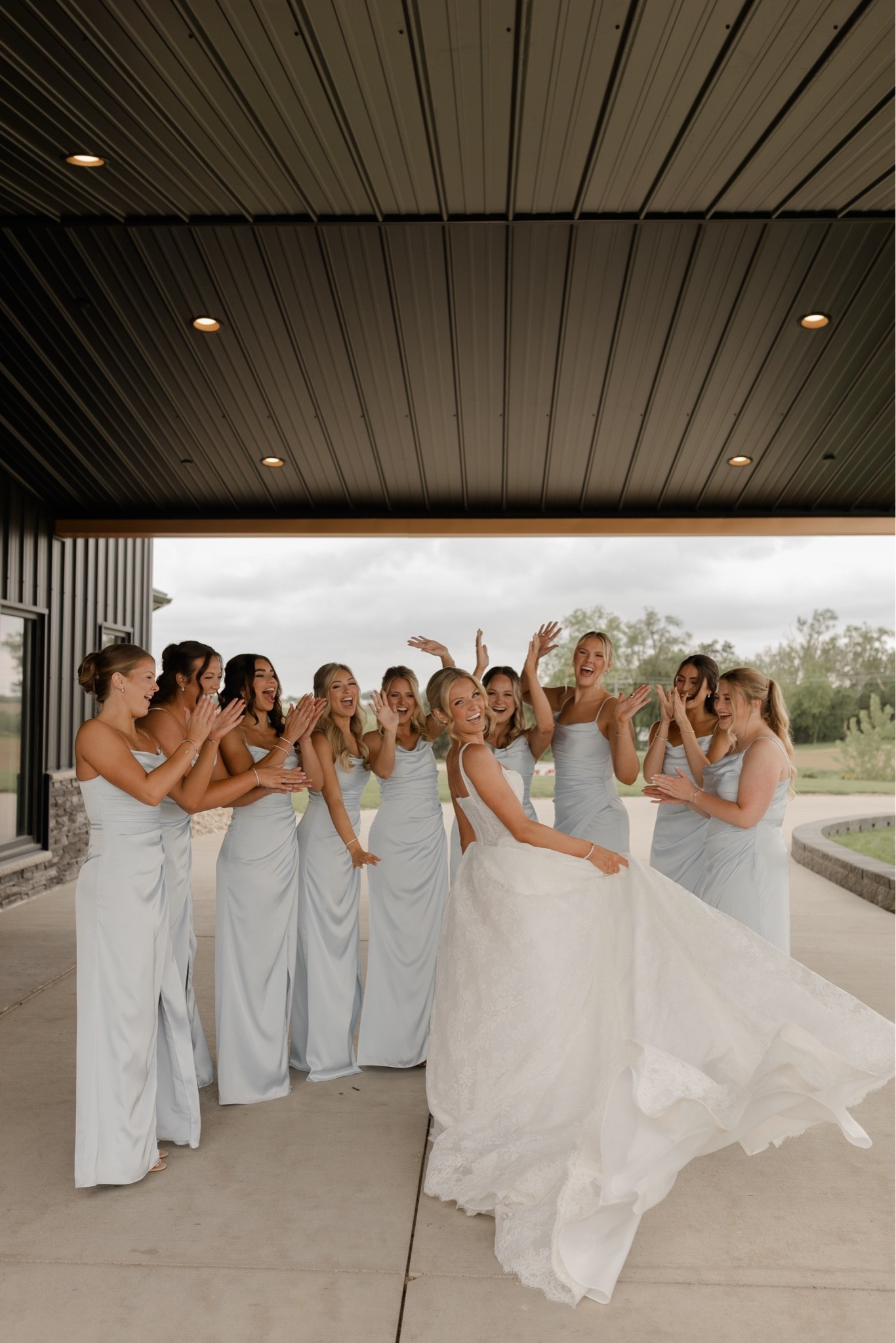 Beautiful, classic and baby blue bridesmaid dresses. They were absolutely perfect dresses for my girls 🩵

#LTKWedding #LTKootd #LTKBeauty