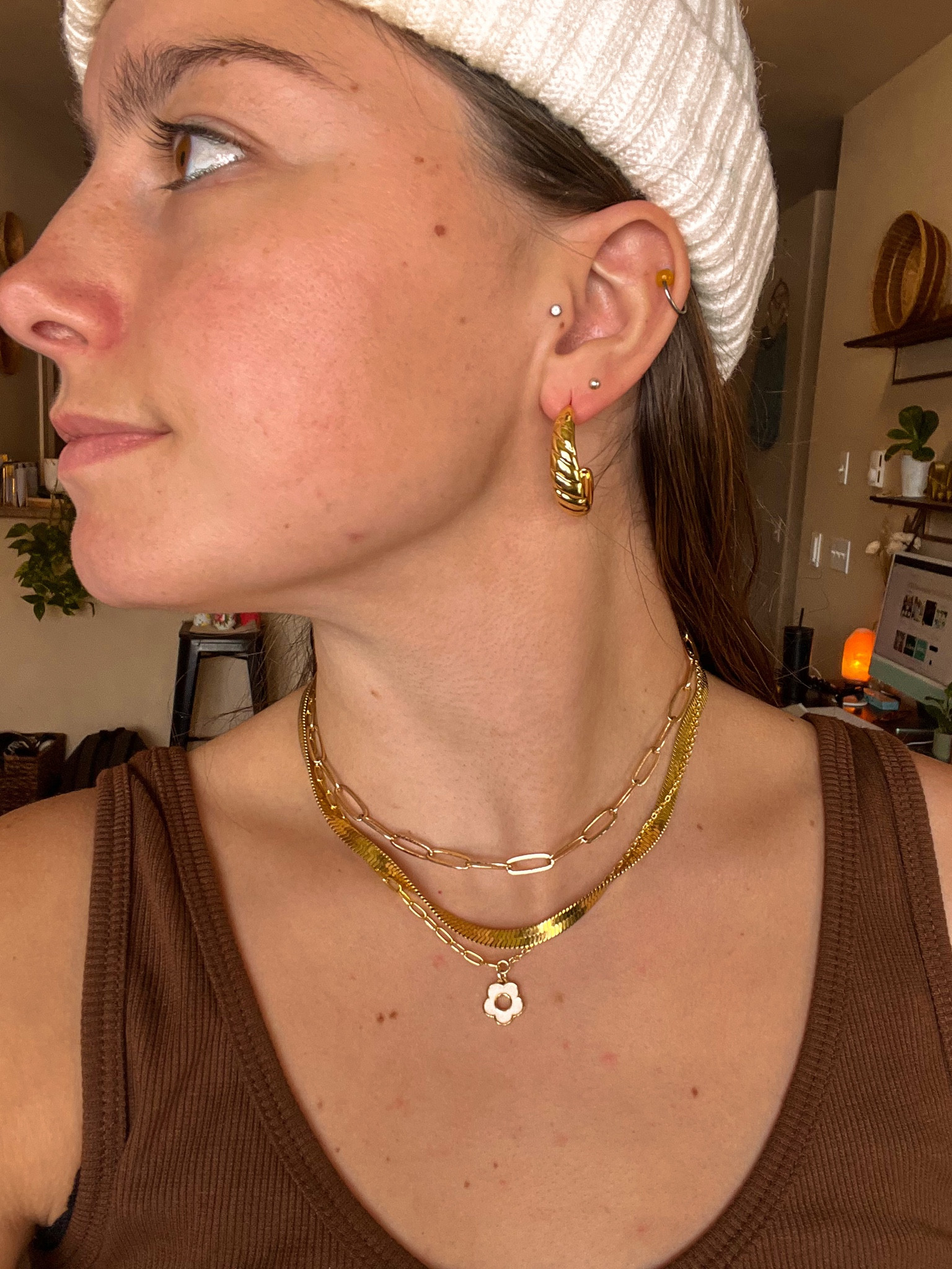 Pretty & Simple flower necklace🫶🏻🌸