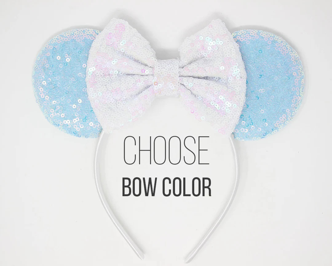 Candy Ice Mouse Ears One Size Baby Blue Mouse Ear Headband for Adults and Kids Princess Mouse Ear... | Etsy (US)