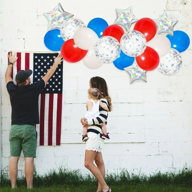 4th of July Party Decoration Multicolor Balloon Garland, 23Pcs -Way to Celebrate | Walmart (US)