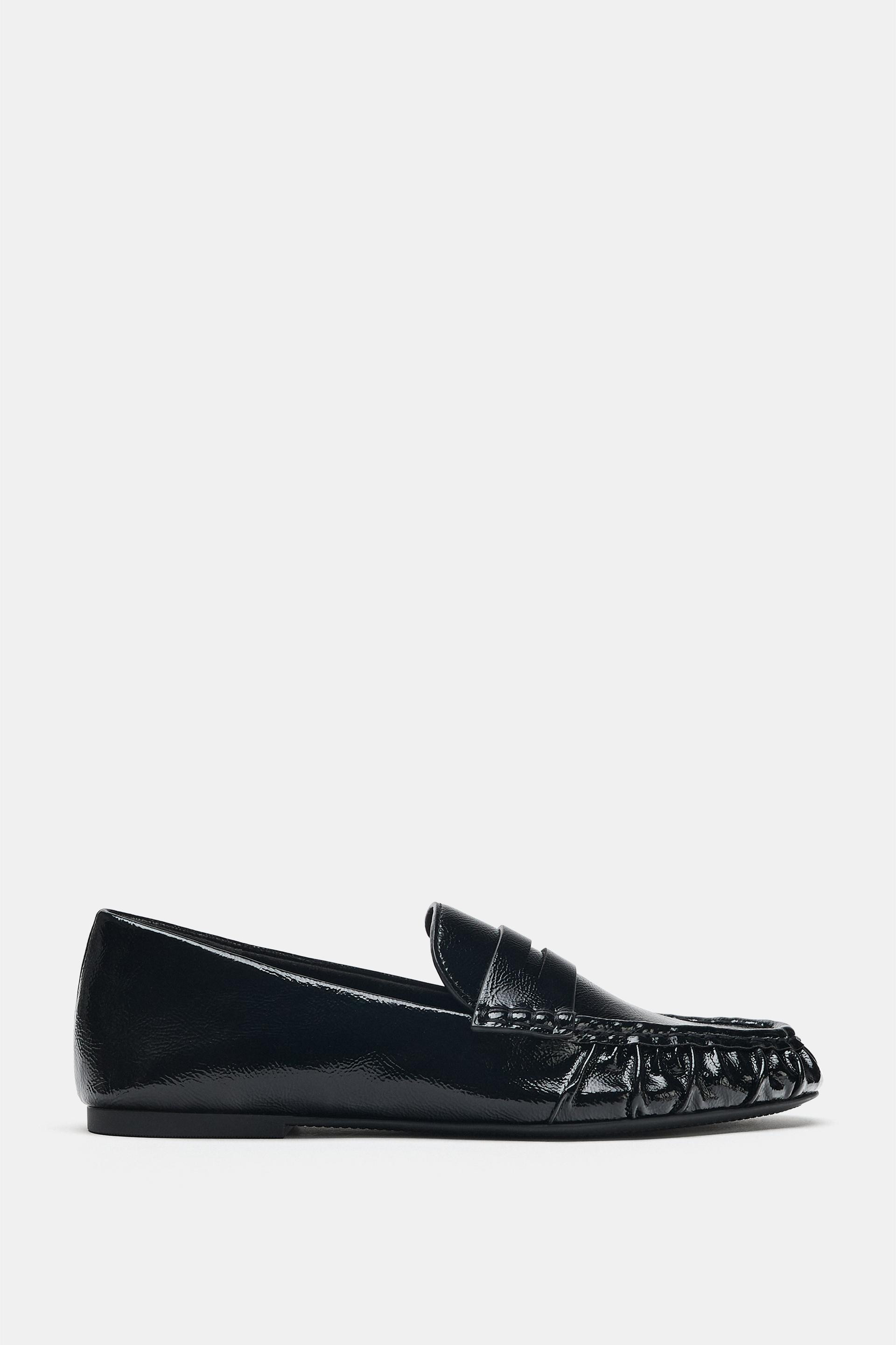 Zara - Effect Loafers - Black - 7½ - Woman | Zara US