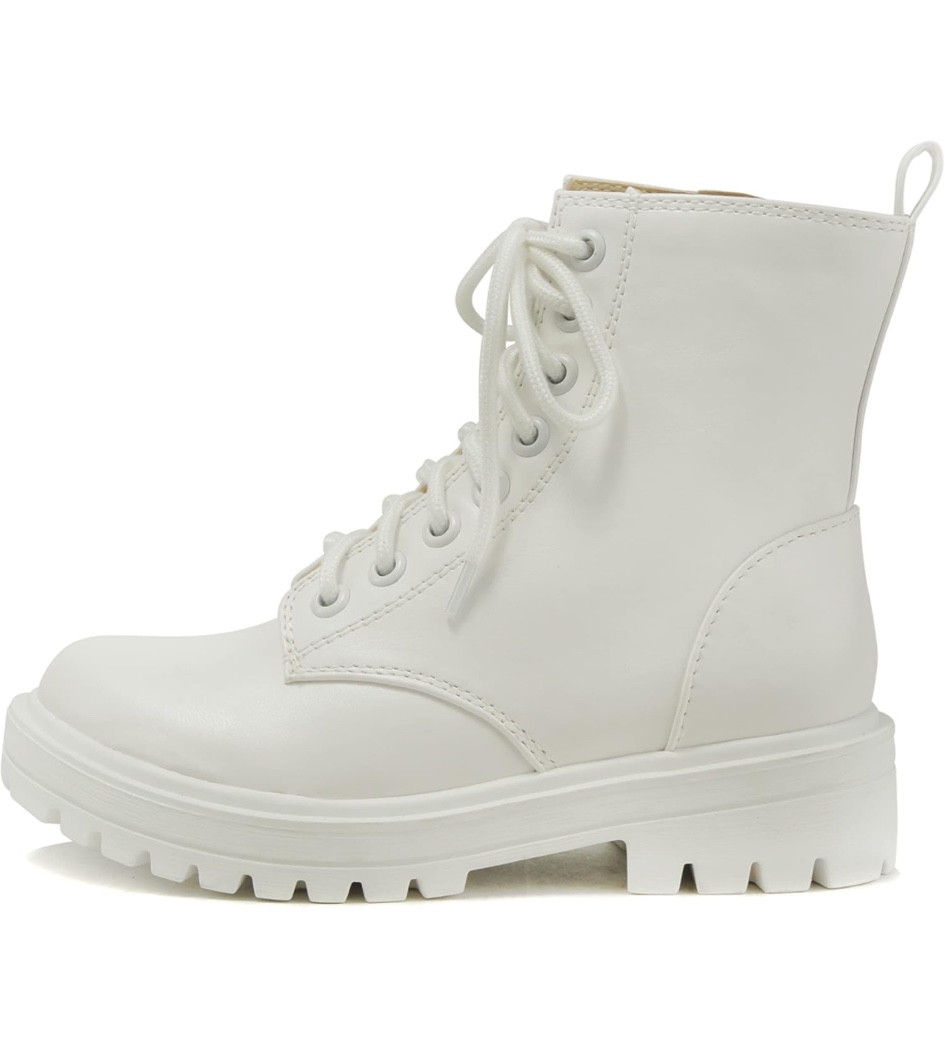 Cute white combat boots on Amazon under $30! Perfect for Fall  

#LTKShoeCrush #LTKFindsUnder50 #LTKBacktoSchool
