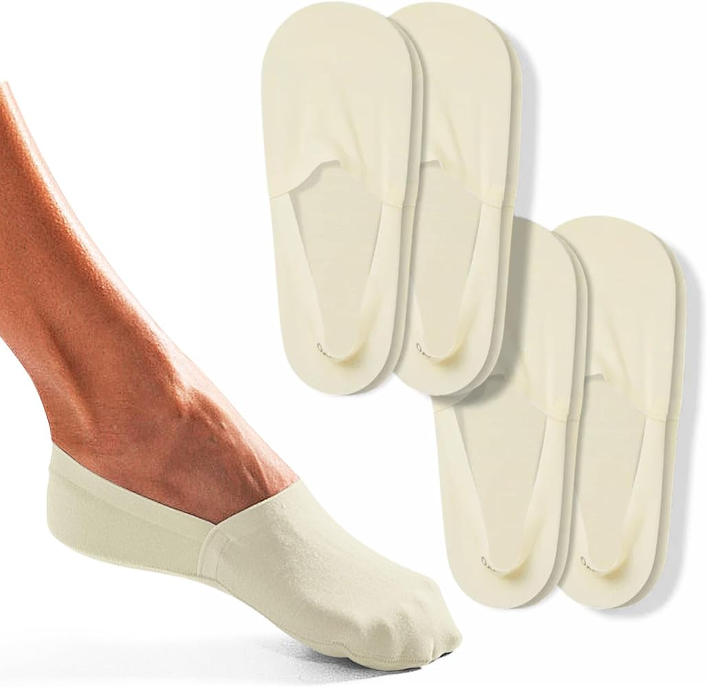 ONDO Merino Wool No Show Socks - Invisible in Athletic Shoes - Breathable, No-Slip - 4 Pack | Amazon (US)