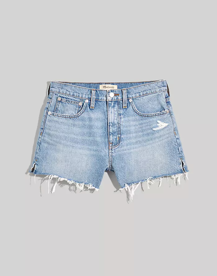 Madewell x Solid & Striped® Relaxed Denim Shorts in Cayley Wash | Madewell