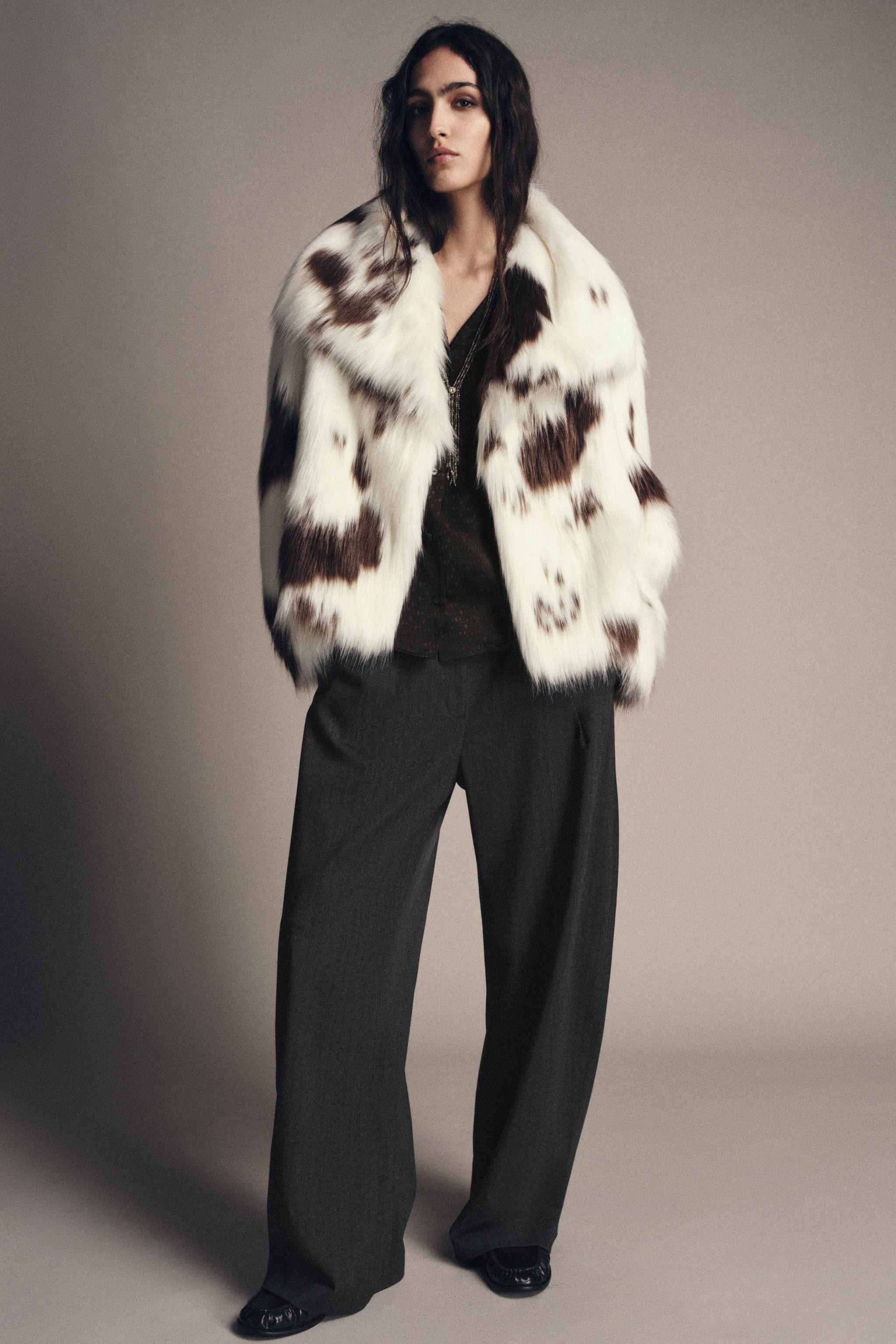 ZW COLLECTION FAUX FUR JACKET LIMITED EDITION | Zara US