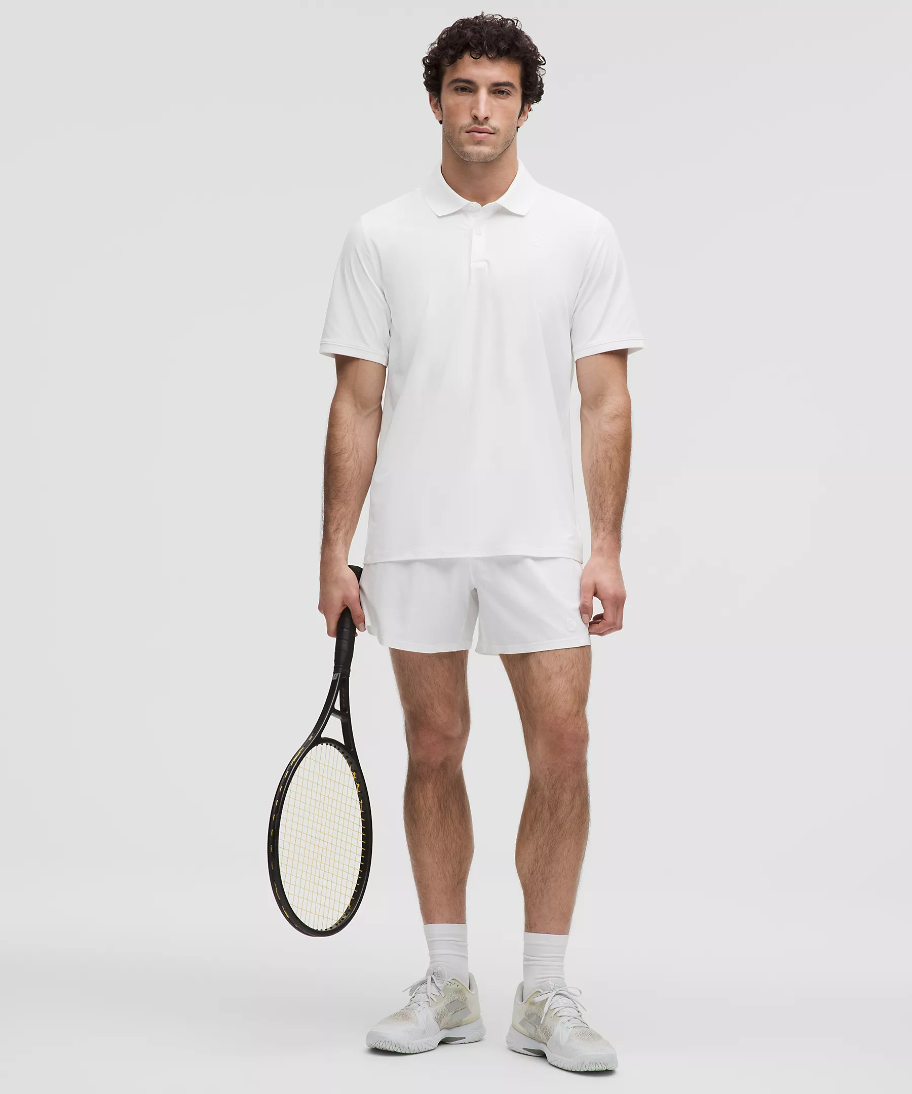 UV-Protective Striped Mesh Tennis Polo Shirt | Men's Polo Shirts | lululemon | Lululemon (US)