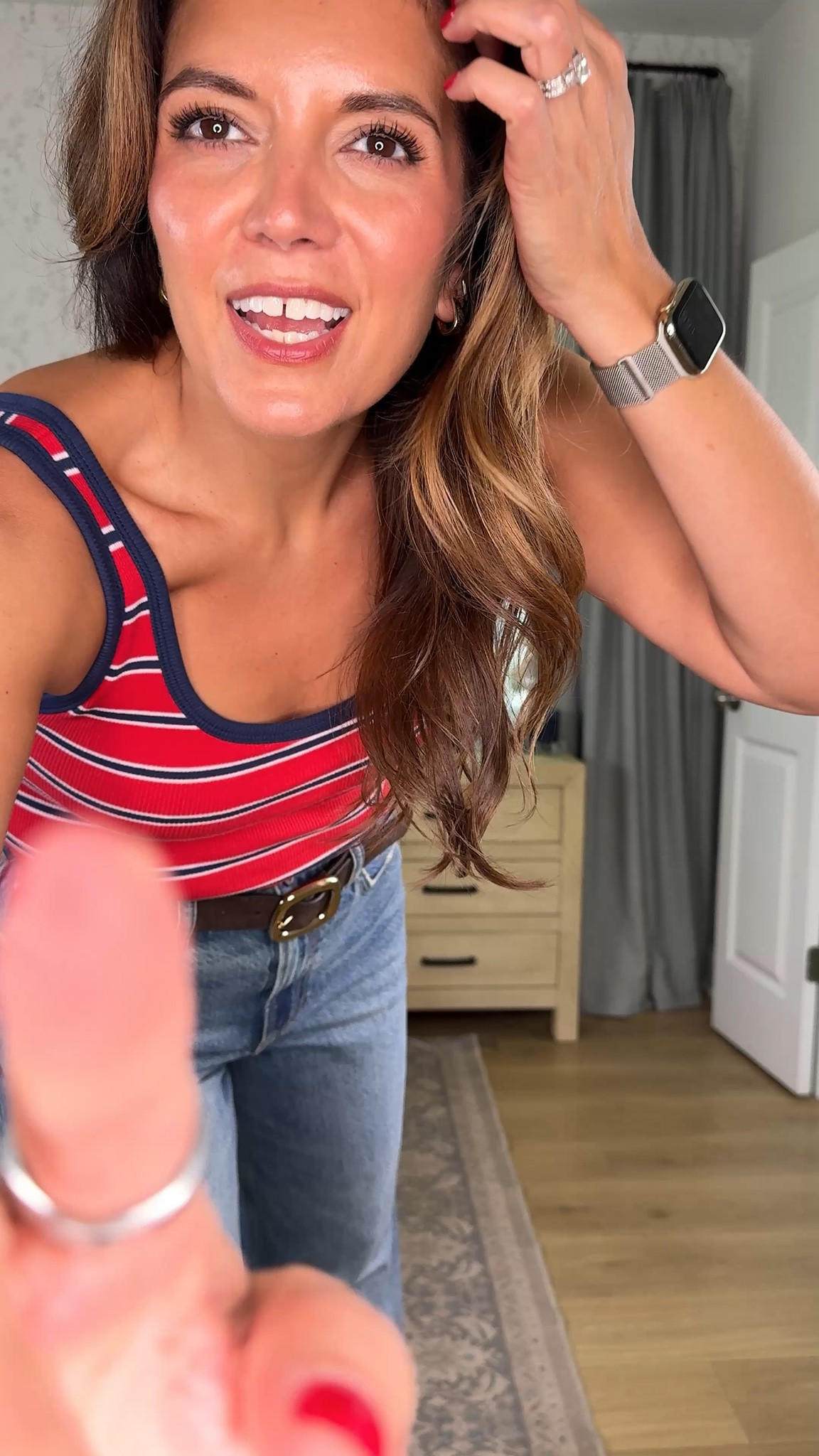 Abercrombie bra tops are so good!! I’m 5’7” in a size small. Cuffed Jeans in a 27 tall length!

#LTKTall #LTKOver40