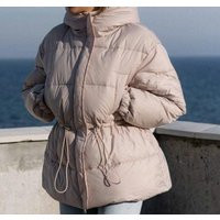 Dusty Pink Puffer Jacket For Women Oversized Down Quilted Warm Cozy Blanket Winter Coat Airy Hooded | Etsy (US)