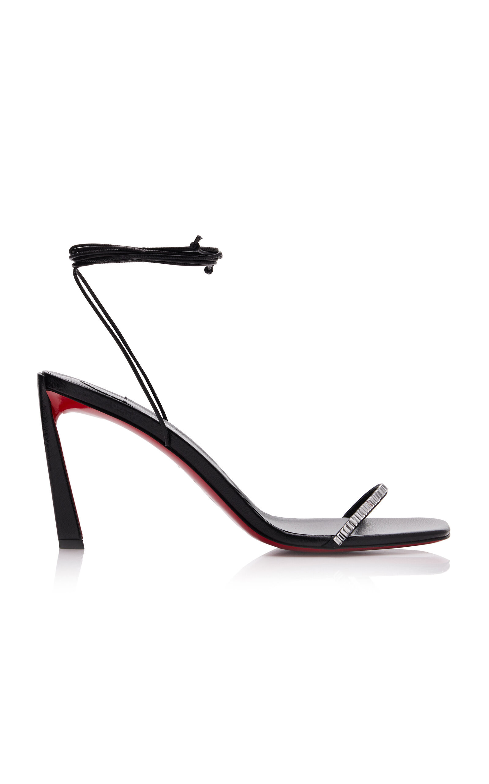 Christian Louboutin - Condora 85mm Embellished Leather Sandals - Black - IT 38 - Moda Operandi | Moda Operandi (Global)