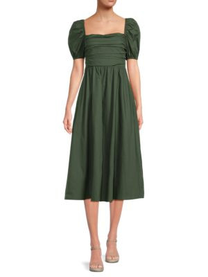 River Pleated Midi Dres | Saks Fifth Avenue OFF 5TH
