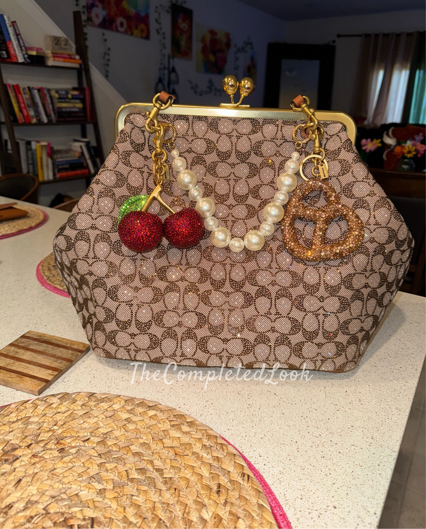Coach Cherry 🍒 large charm is half off! #coachbagcharm 