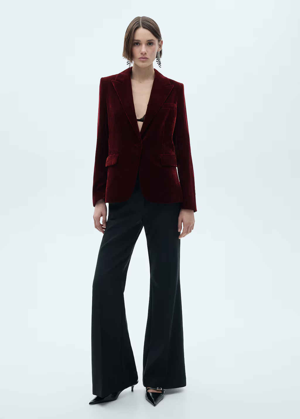 Structured velvet jacket | Mango (US/MX/AU)