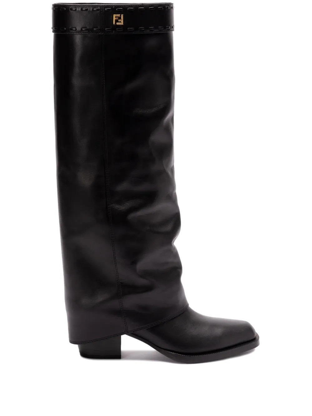 FENDI Show Leather Boots | Black | FARFETCH | Farfetch Global