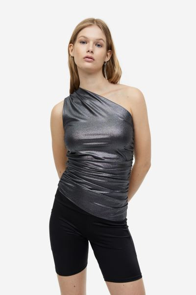 Gathered One-shoulder Top | H&M (US + CA)