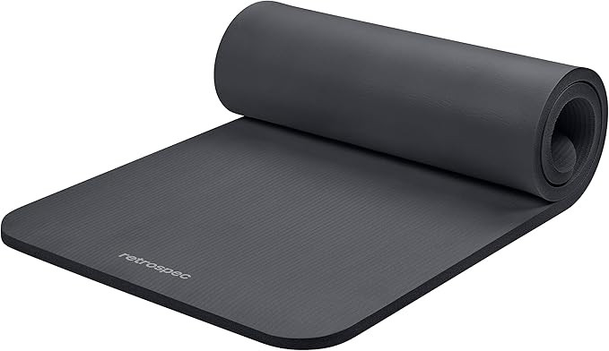 Retrospec Solana Yoga Mat 1" Thick With Nylon Strap For Men & Women - Non Slip Exercise Mat For H... | Amazon (US)