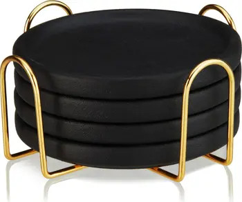 Earthenware Coasters with Stand Set of 4 | Nordstrom