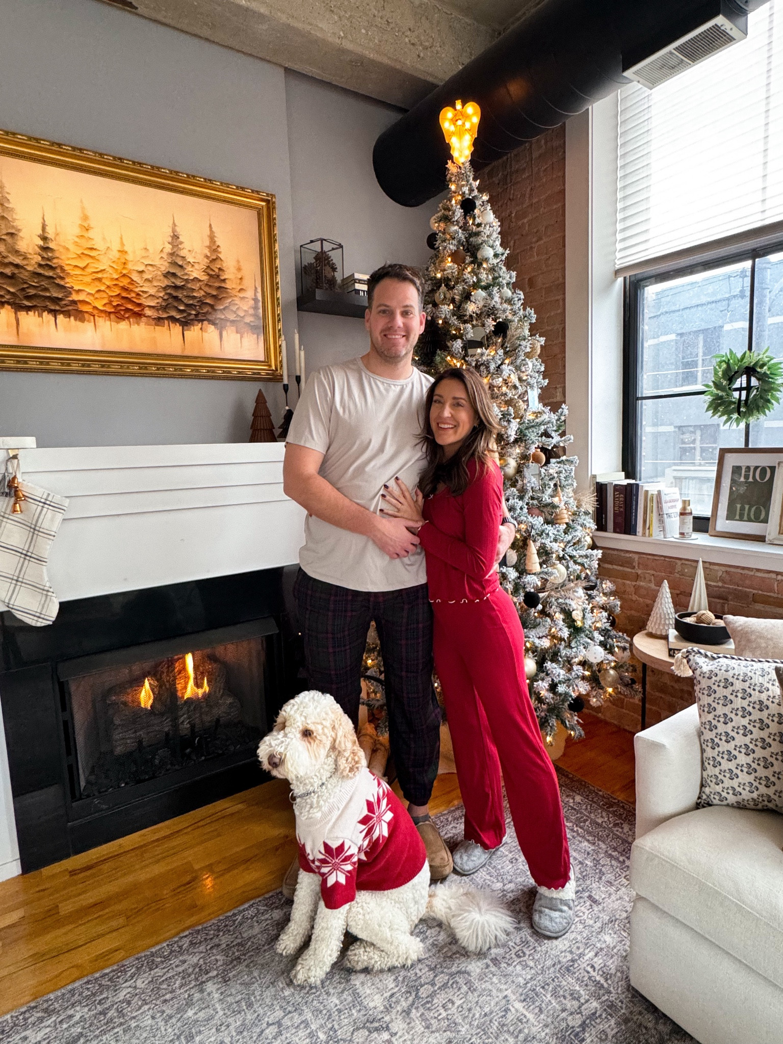 Matching pjs for the entire fam! I like sizing up in the set I have on. Levi is 45 pounds and in a large. Christmas pjs, holiday pajamas. Use code AFCHAMP for an extra 15% off 

#LTKHoliday