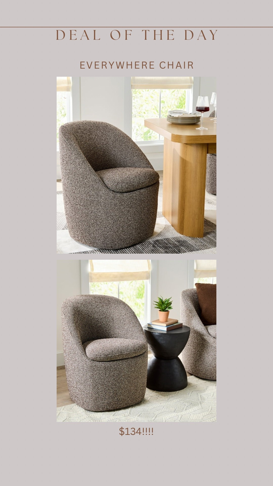 OMG!!! Brand new Walmart “everywhere” chair! Can be used as dining chair, accent chair, desk chair, etc etc! Looks SO high end! I love that it’s a kid friendly color too 🙌🏻

Andddd it comes assembled 😍

#LTKStyleTip #LTKHome #LTKSaleAlert