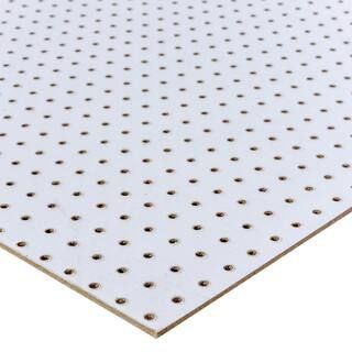 48 in. H x 24 in. W White Pegboard | The Home Depot