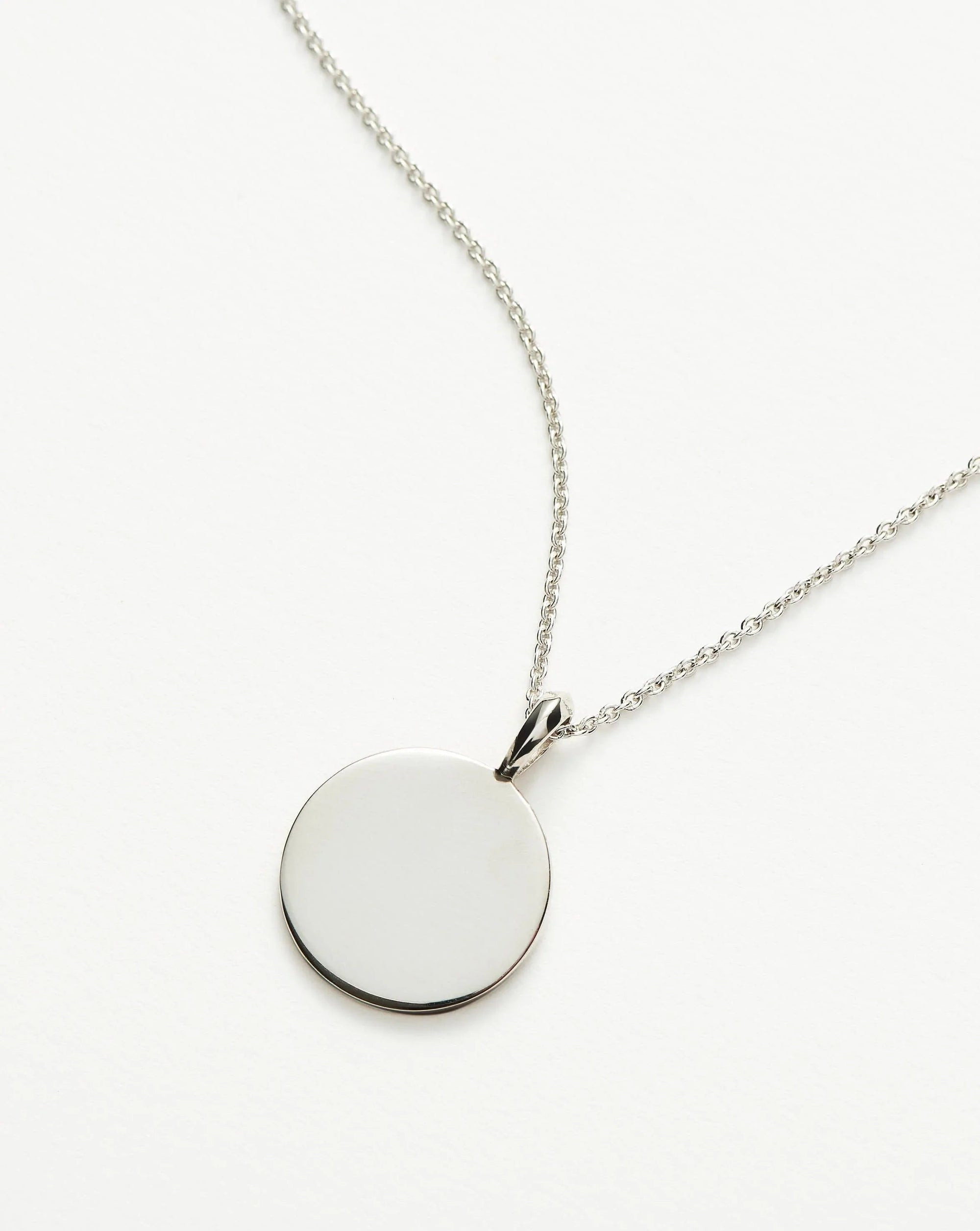 Engravable Round Necklace | Sterling Silver | Missoma