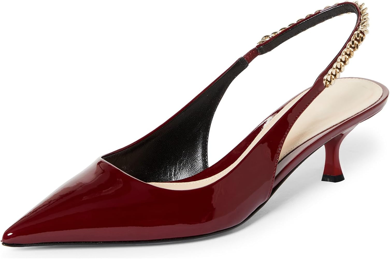 iiimmu Women's Stiletto Heels Closed Pointed Toe 4 in Heels for Women Patent Leather Pumps with C... | Amazon (US)