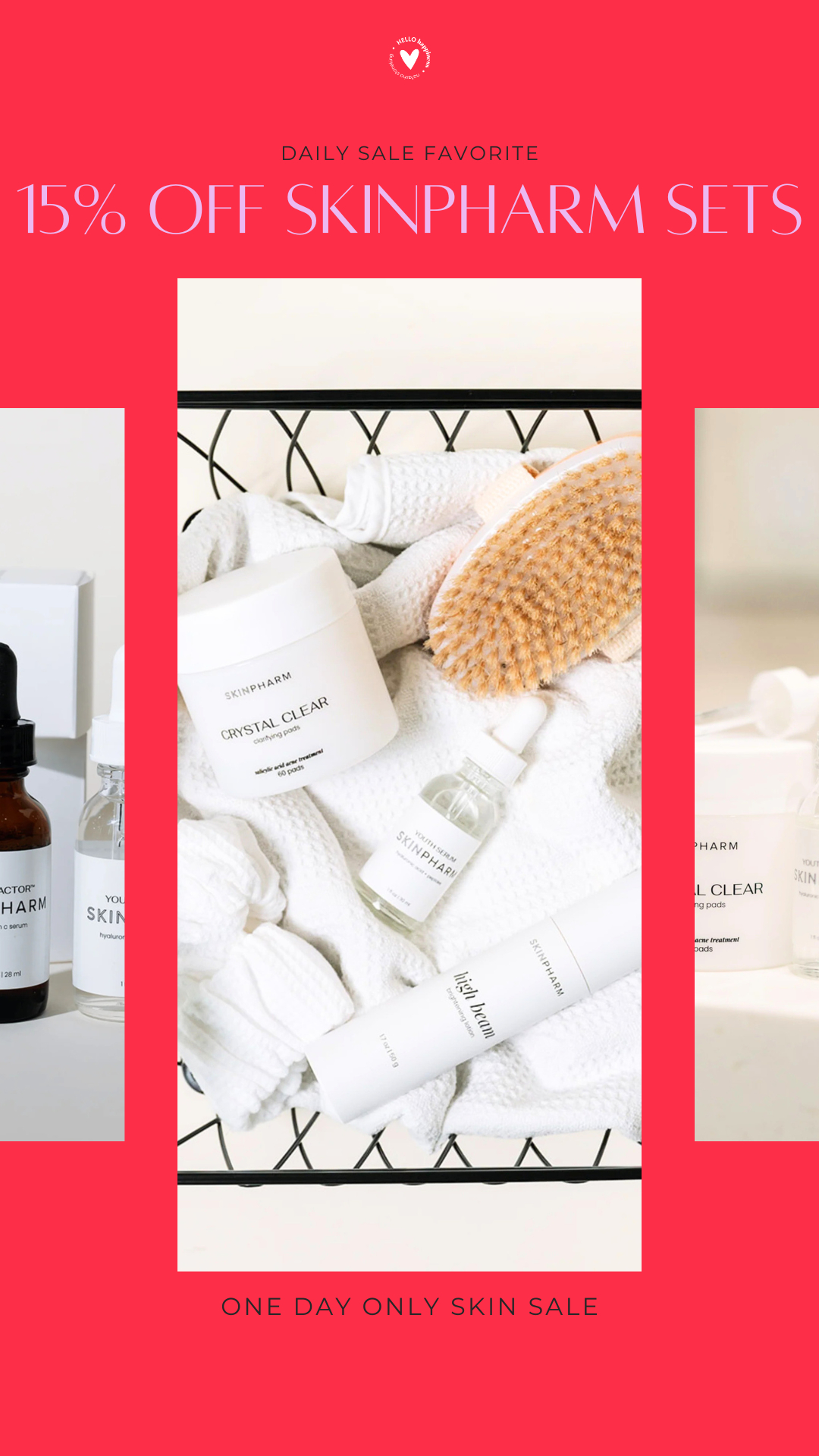 🚨 ONE DAY ONLY 🚨
Skin Pharm sets are 15% OFF today ✨

If you’ve been waiting to restock your favorites or try a new routine, this is your sign 👀

Don’t miss it — sale ends tonight ⏳ 

 #LTKselfcare #LTKSaleAlert #LTKBeauty