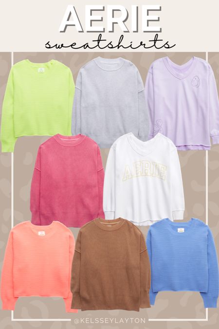 Aerie cozy sweatshirts 

#LTKunder50 #LTKSale #LTKsalealert