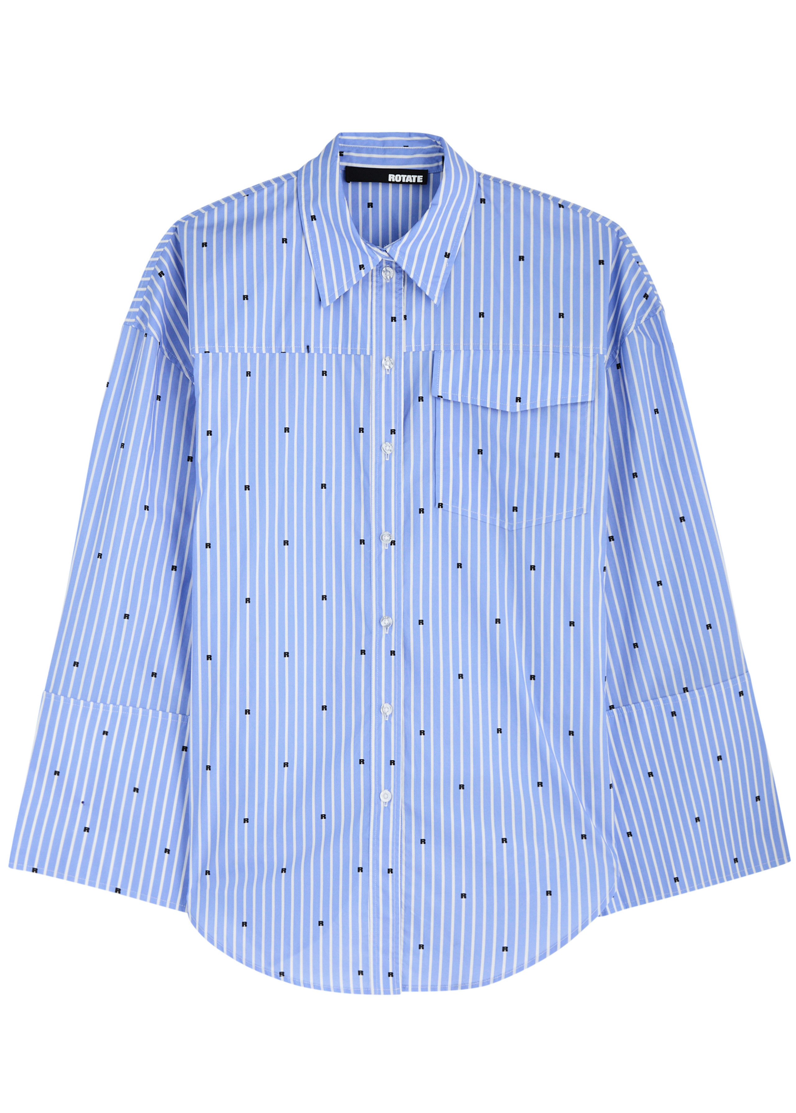 Striped logo cotton shirt | Harvey Nichols