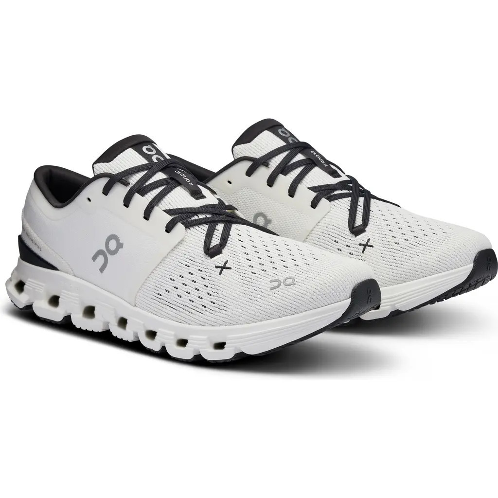 On Cloud X 4 Training Shoe in Ivory/Black at Nordstrom, Size 8.5 | Nordstrom