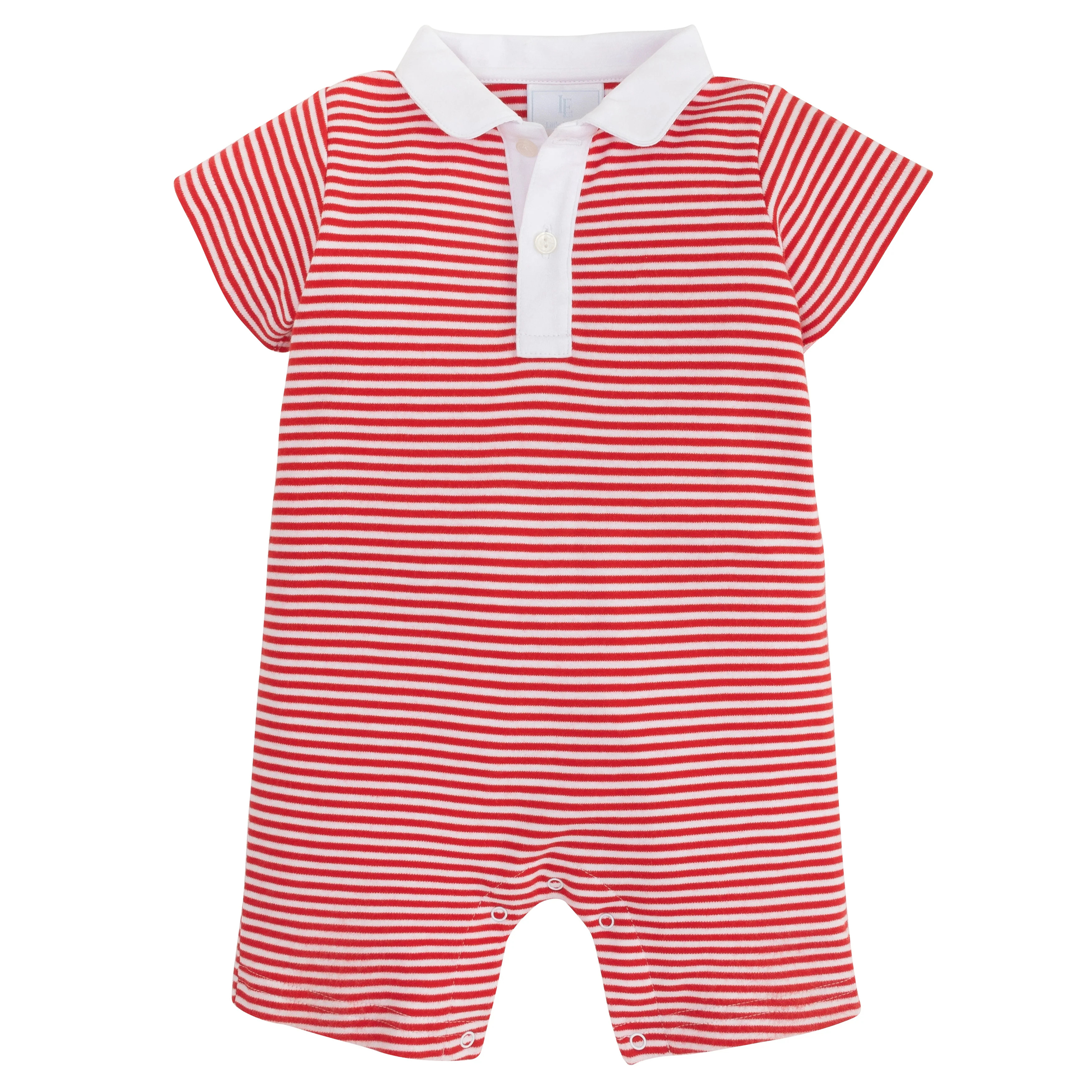 Little Boy's Romper - Kid's Red Peter Pan Play Suit | Little English