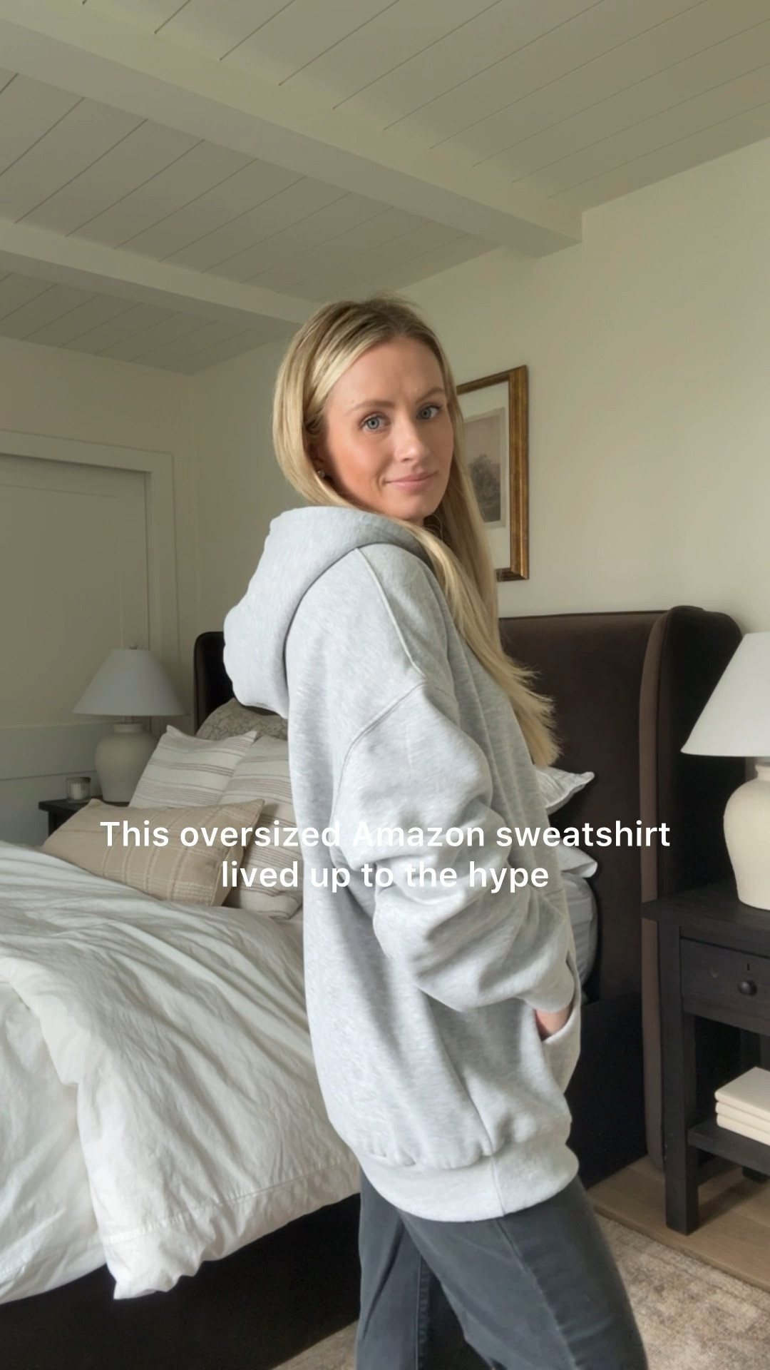 Love this cozy oversized sweatshirt! I got the medium and 26 in the jeans 

Amazon find. Loungewear. Cozy outfit  

#LTKSaleAlert #LTKmomlife