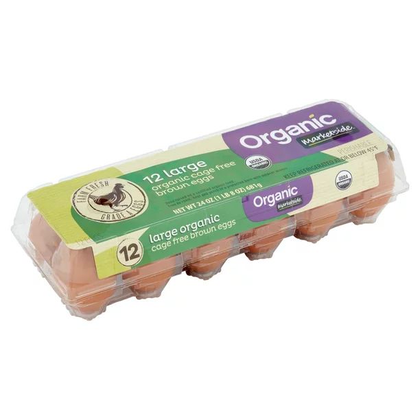 Marketside Organic Cage Free Brown Eggs, Large, 12 Count | Walmart (US)