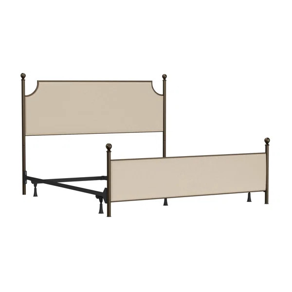 Alaja Upholstered Platform Metal Four Poster Bed | Wayfair | Wayfair North America