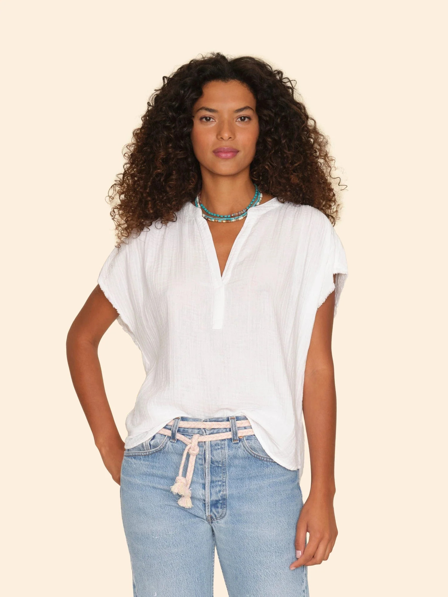 White Kane Top | Xirena