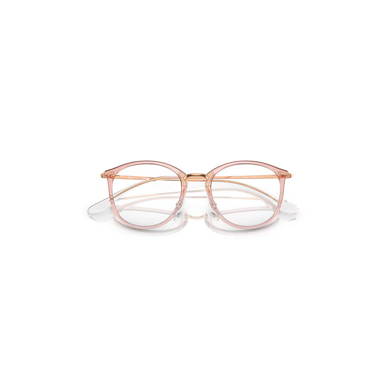 Ray-Ban Rb7140 Optics Eyeglasses Rose Gold Frame Demo Lens Lenses Polarized 51-20 | Ray-Ban (US)