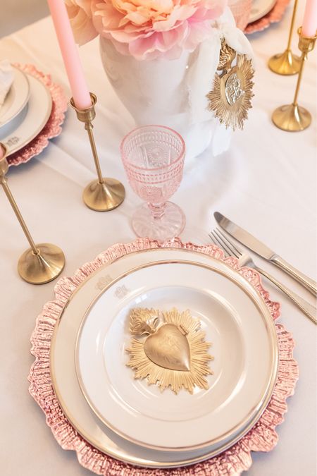 Valentines day tablescape
Galentines
Vintage goblet
Amazon home
Brass candlestick
Sacred heart
Valentines decor


#LTKunder50 #LTKunder100 #LTKhome