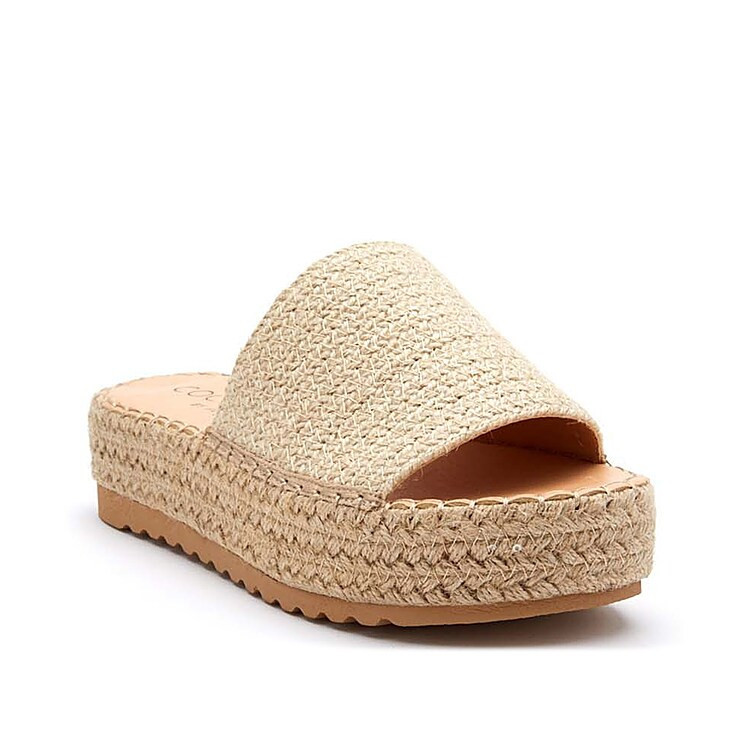 Beach by Matisse Del Mar Platform Sandal | Women's | Beige Raffia | Size 8 | Sandals | DSW