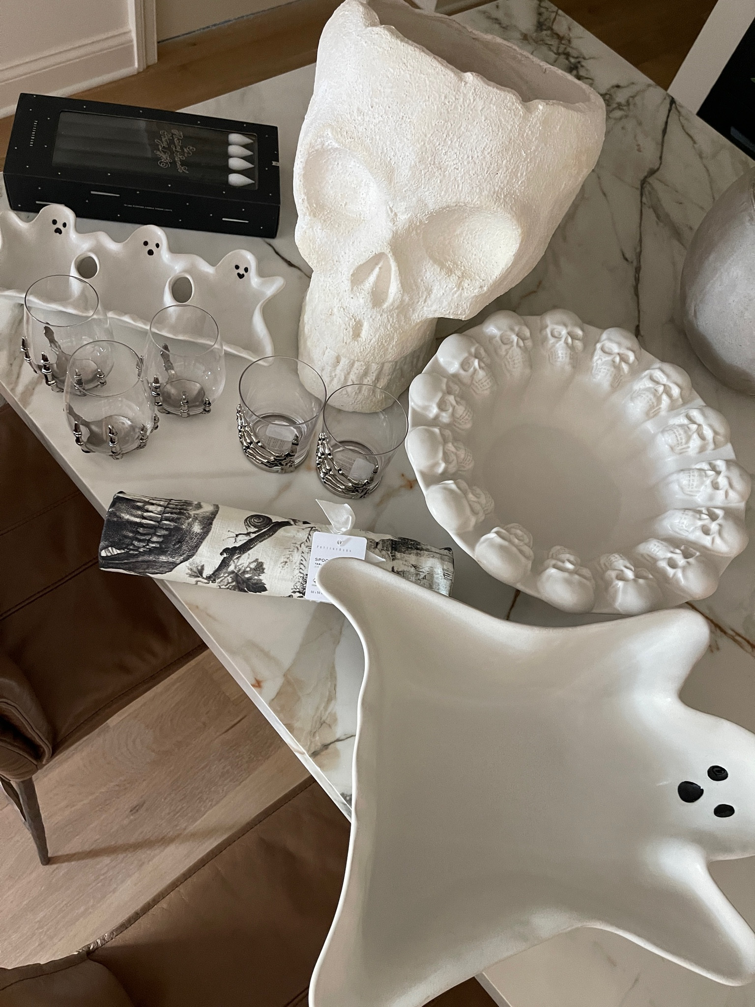 Halloween party decor and serve wear 