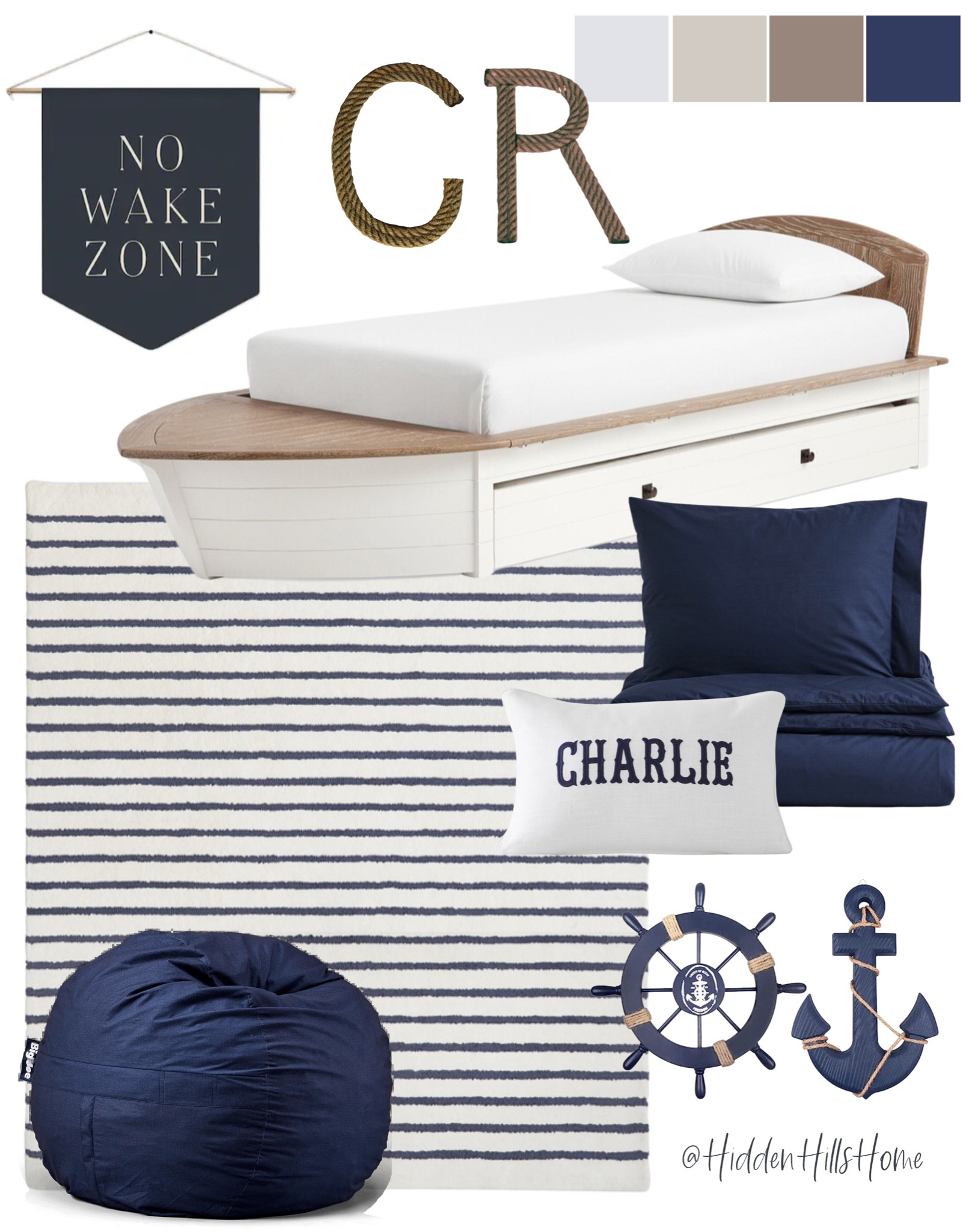 Nautical boys bedroom decor, coastal bedroom, beach house bedroom decor, nautical themed boys room mood board, kids bedroom decor #nautical #boysbedroom

#LTKfamily #LTKkids #LTKhome