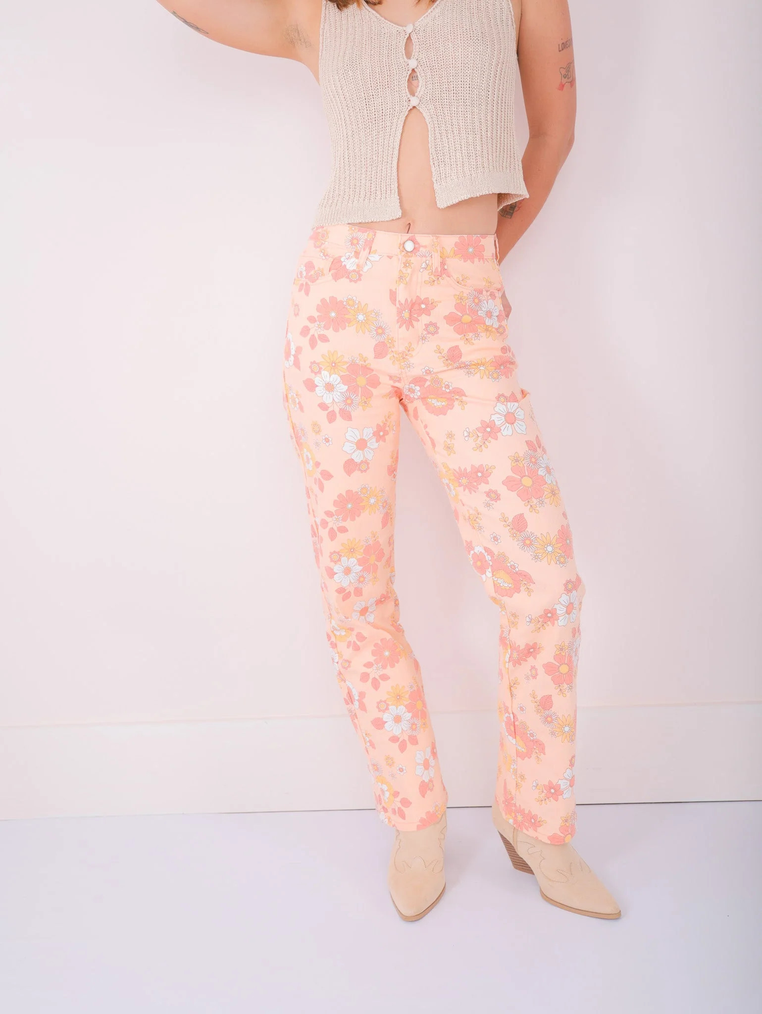 Kinsley Flower Pants - Shop Molly Green | Molly Green