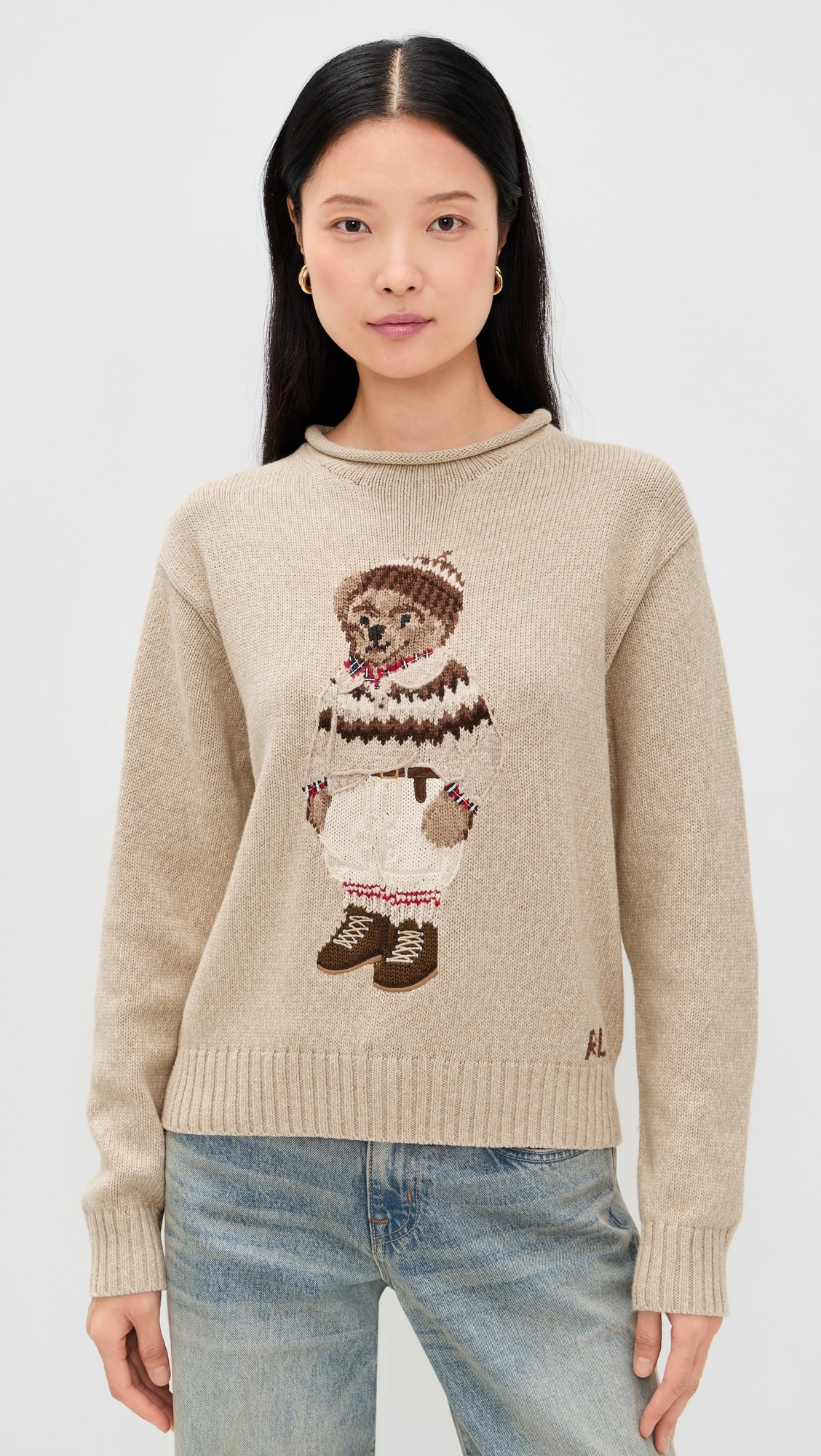 Long Sleeve Cotton Crewneck Pullover Sweater | Shopbop