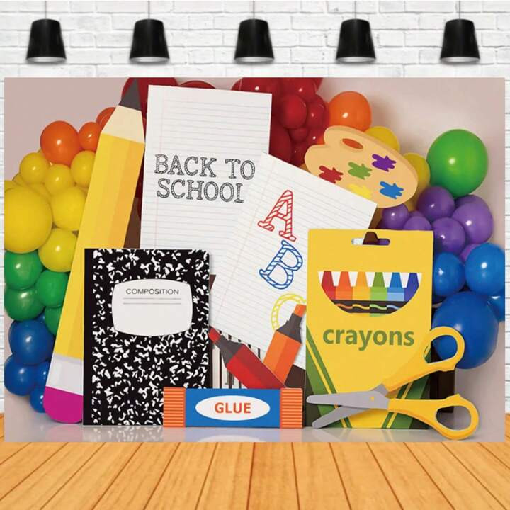 Blackboard  Letter Design Back To Schooll Photo Backdrop First Day Of Schooll Photo Booth Props W... | SHEIN