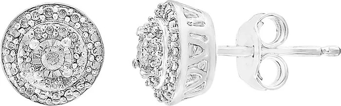 Sterling Silver Diamond Stud Earrings - 0.10 ctw | Nordstrom Rack