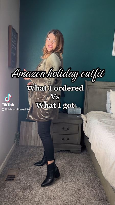 Velvet cardigan from amazon size LARGE
Christmas outfit, holiday outfit, Christmas party outfit, size 12, midsize 
#LTKHoliday #LTKstyletip #LTKcurves
