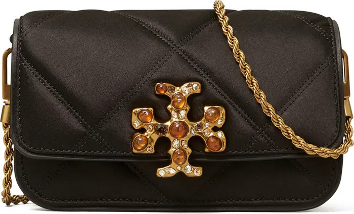 Tory Burch Eleanor Diamond Quilt Satin Blend Phone Crossbody Bag | Nordstrom | Nordstrom