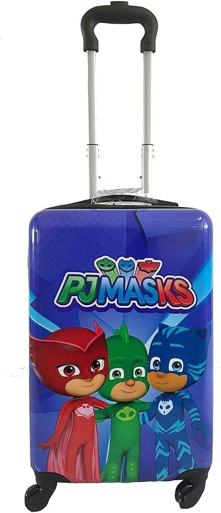 Fast Forward PJ Mask Suitcase for Kids, Kids Luggage for Toddlers, 20 Inch Hard-Sided Tween Spinn... | Amazon (US)