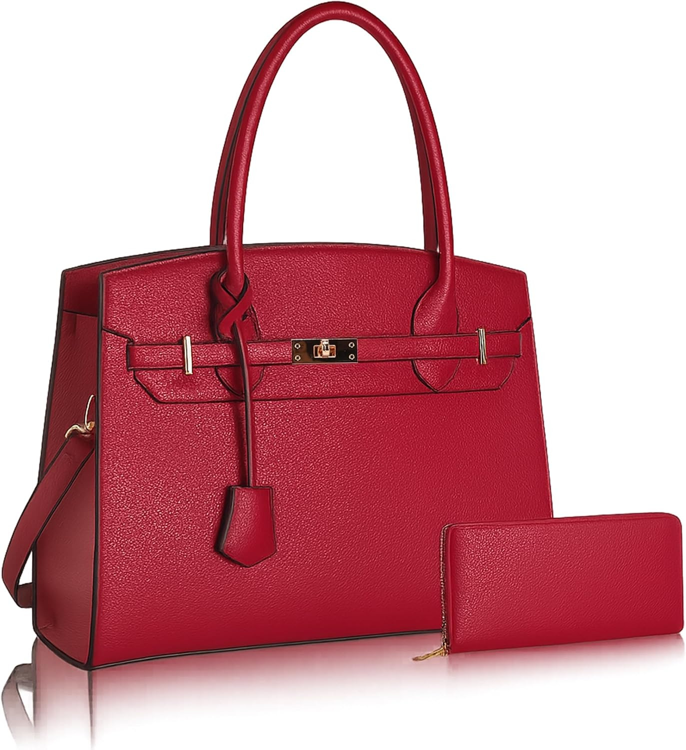 Top Handbags For women, Adjustable Strap Work Satchel with Wallet | Amazon (US)