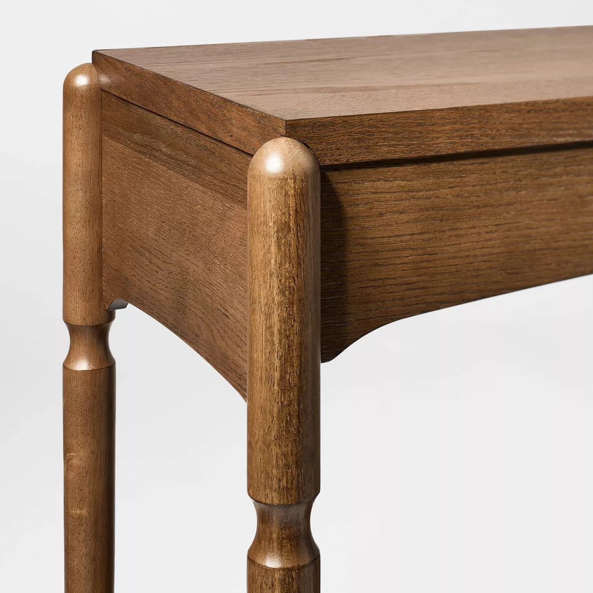 30.25" Cabriole Leg Console Table with Shelf Dark Walnut Brown - Threshold™ designed with Studi... | Target