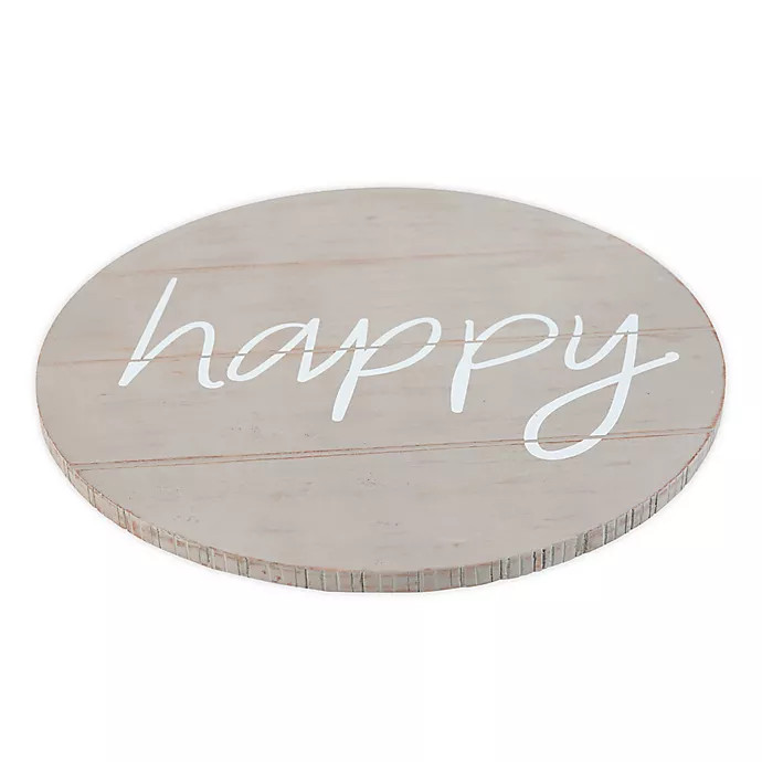 Mud Pie® "Happy" Lazy Susan | Bed Bath & Beyond